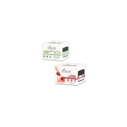 Image of OxyGlow Herbals Under Eye Cream & Lip Scrub Combo