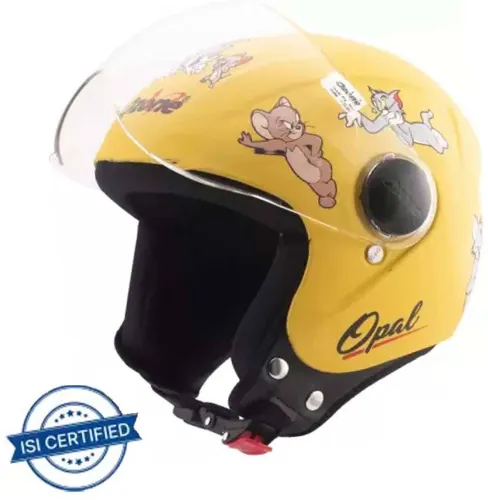 Image of OZONE IS 4151 Motorbike Helmet (YELLOW DESIGN)