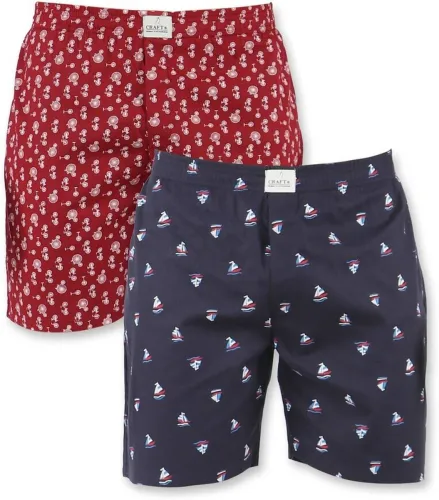 Image of Pack of 2 Printed Men Boxer