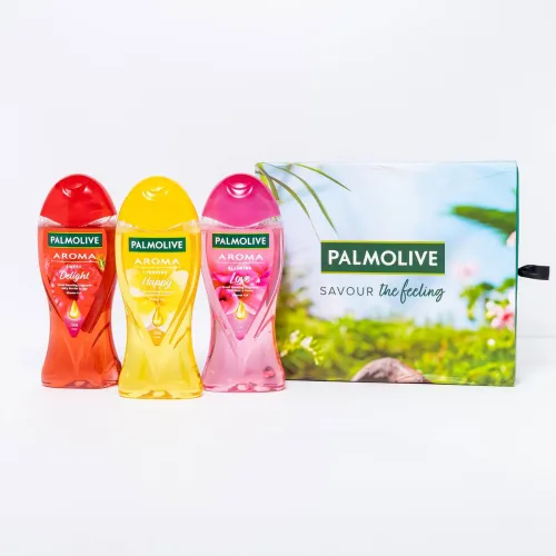 Image of PALMOLIVE Aroma Forever Happy, Alluring Love, Sweet Delight Bodywash (250ml x 3pcs)