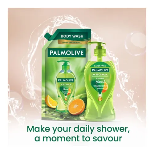 Image of Palmolive Aroma Morning Boost Body Wash 750ml Shower Gel Refill Pack