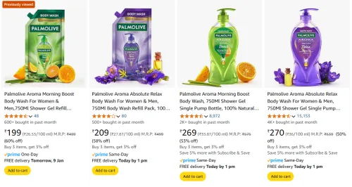 Image of Palmolive Aroma Morning Boost Body Wash For Women & Men Starting Price @ ₹199