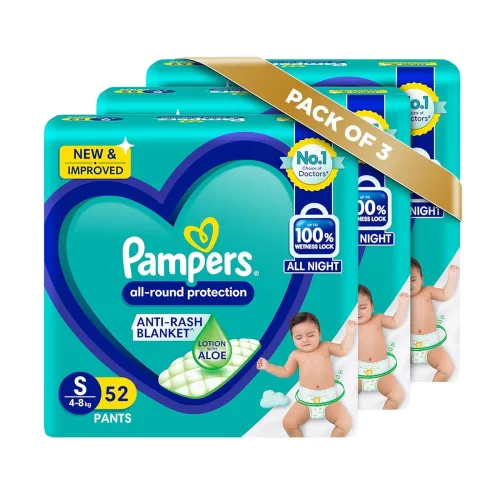 Image of Pampers All round Protection Pants Style Baby Diapers Po3