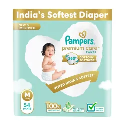 Pampers Premium Care Baby Diapers M-54