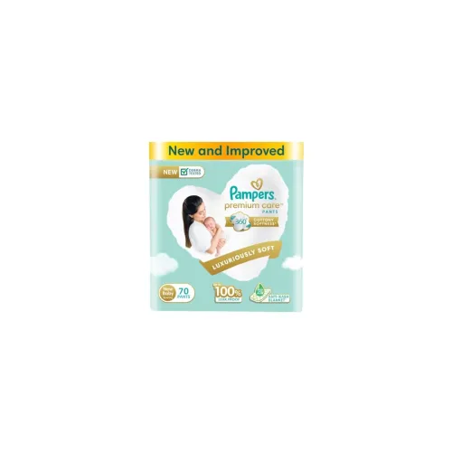 Image of Pampers Premium Care Pant Style Baby Diapers | 70 Count, 4-6kg