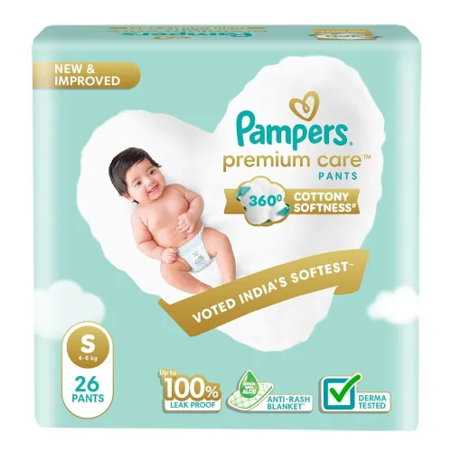 Image of Pampers Premium Care S Pant Diapers 26Count