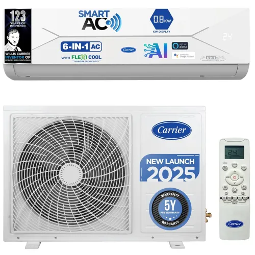Image of Panasonic 1.5 Ton 5 Star Premium Wi-Fi Inverter Smart Split AC rue AI, 4-Way, PM 0.1 Filter, CS/CU-NU18AKY5WX, White)