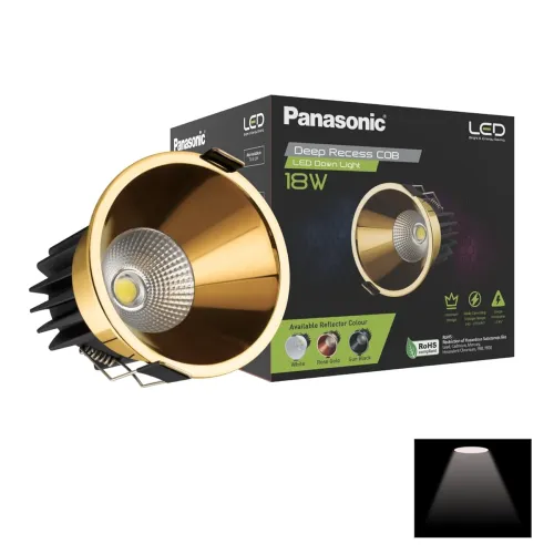 Image of Panasonic 18 Watt Deep Recessed COB Light for Ceiling