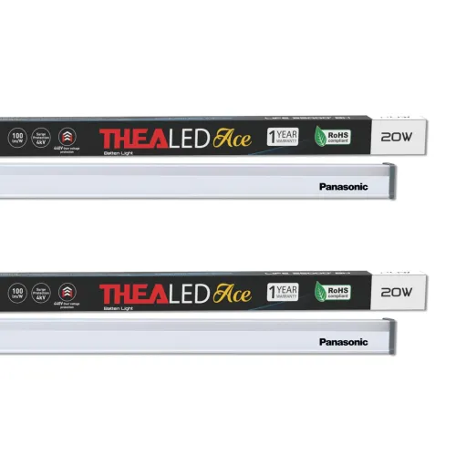 Image of Panasonic 20W TheaLED Batten, 20W Tube light for Living Room (Pack of 2) .
