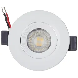 Panasonic 3 Watt Round Swivel Downlight