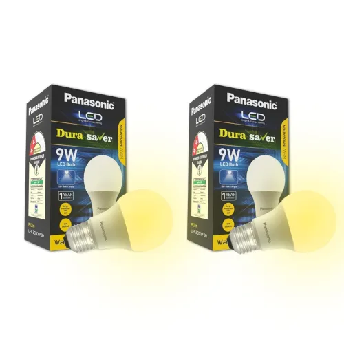 Image of Panasonic 9 Watt LED Bulb, E27 Base 9W Bulb Light for Home (Pack of 2) .
