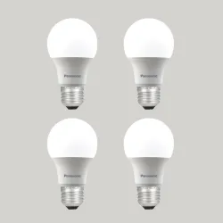 Panasonic 9W LED Bulb, E27 Base, 6500K Cool White, 25000+ BH, Pack of 4