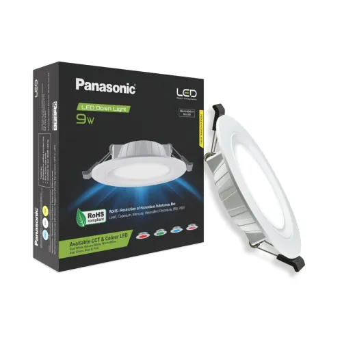 Image of Panasonic 9W Round Conceal Ceiling Light Pack of 6