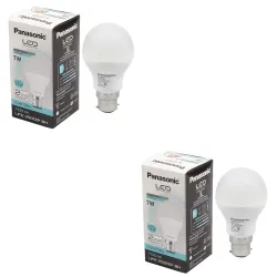 Panasonic Base B22 7-Watt LED Bulb (Pack of 2, Cool Day Light)