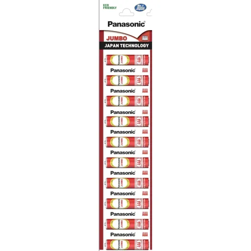 Image of Panasonic Jumbo Zinc Carbon AAA Batteries – Pack of 10