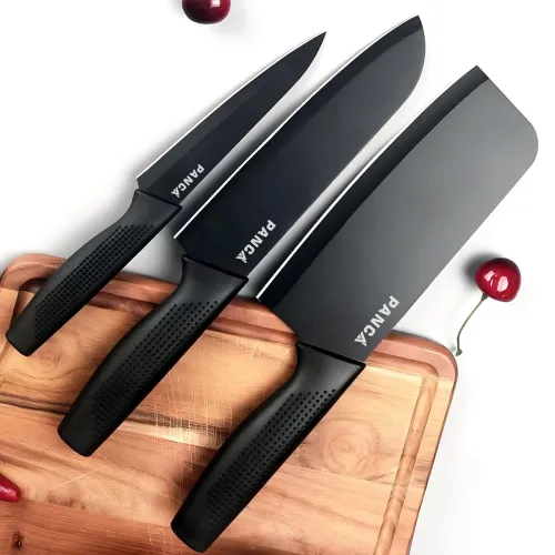 Image of PANCA 3-Piece Kitchen Knife Set (Stainless Steel, Non-Slip Handle)