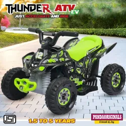 Pandaoriginals Thunder Atv Ev Music & Lights, Forward and Backward Gear, Built in MP3 player Car Battery Operated Ride O