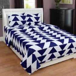 Panipat Double 3D Printed Fitted & Flat Bedsheet