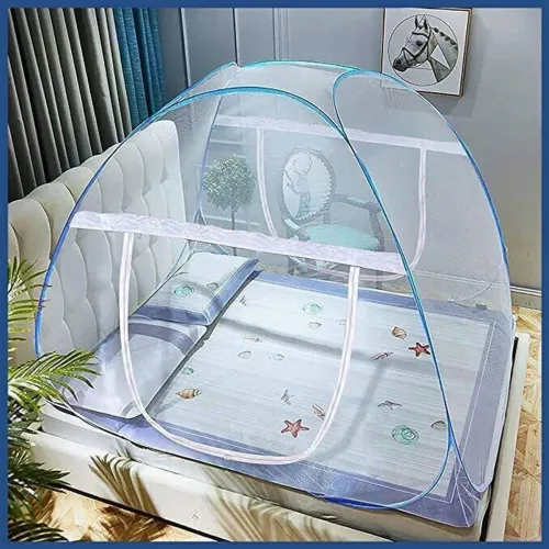 Image of PankajTraders Polyester Foldable Mosquito Net Tent for Adults