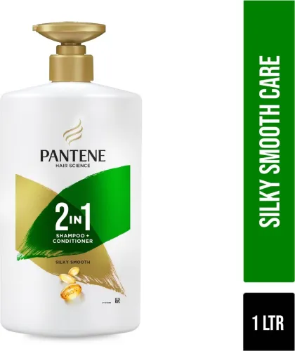 Image of PANTENE Hair Science 2in1 Silky Smooth Shampoo+Conditioner