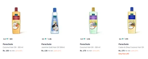 Image of Parachute Advanced Almond Hair Oil Starting At @₹138
