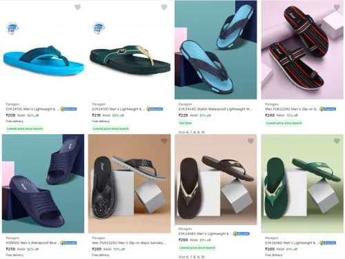 Image of Paragon Men Footwears Minimim 60% Discount
