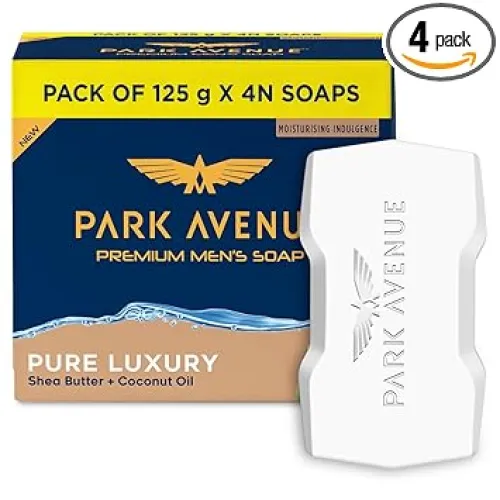 Image of Park Avenue Premium Men’s Soaps for Bath 125g (pack of 4)