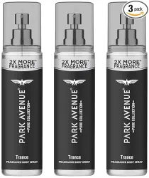 Park Avenue Pure Collection Trance Fragrance Body Spray for Men, 135ml (Pack of 3)