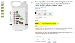 Parle Ropvatika 5 Liter Herbal White Phenyl, Floor Cleaner Liquid