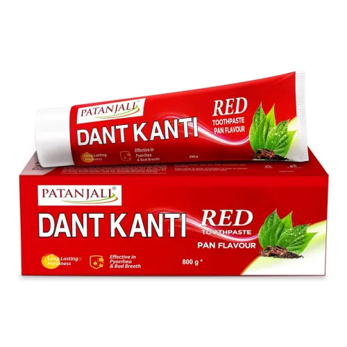 Image of Patanjali Dant Kanti Red Toothpaste 800g (200g * pack of 4)