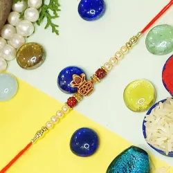 PDR Poonam Designer Rakhi (1RAKHI, 1 CHAWAL ROLI PACK)