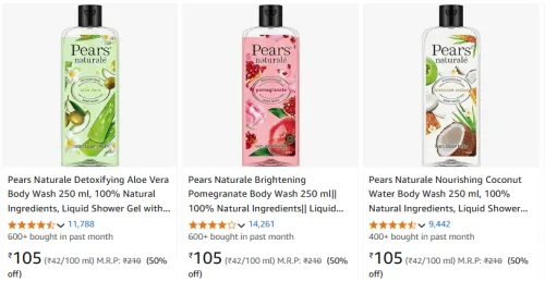Image of Pears Naturale Detoxifying Body Wash up to 50% Discount @ #Amazon