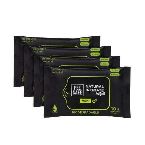 Image of PeeSafe Intimate Wipes for Men (4 Packs, 40 Wipes)