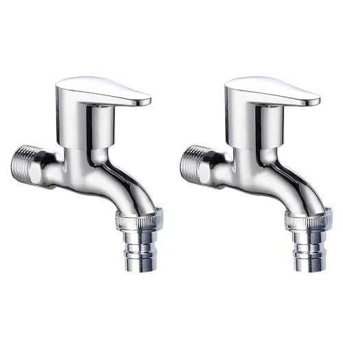 Image of PEFKO Fusion Brass Ceramic Metal Nozel Tap with Wall Flange