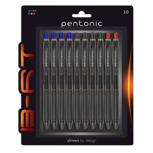 Image of Pentonic B-RT 0.7mm Retractable Pen Set (Pack of 10)