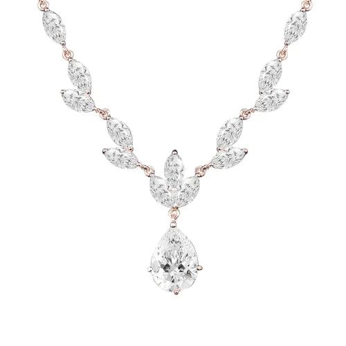 Image of Peora American Diamond Studded Necklace Fashion