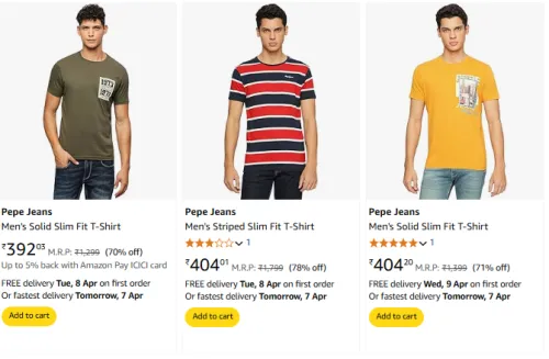 Image of Pepe Jeans Brand Men's Clothing @ Up to 78% Discount