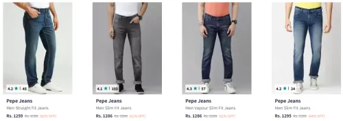 Image of Pepe Jeans Starting at Minimum 60% Discount