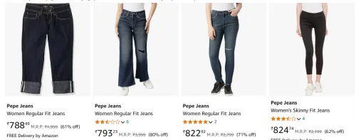 Image of Pepe Jeans Women jeans starting at just ₹788