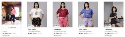 Image of Pepe Jeans Women's Clothing Starting At @₹449