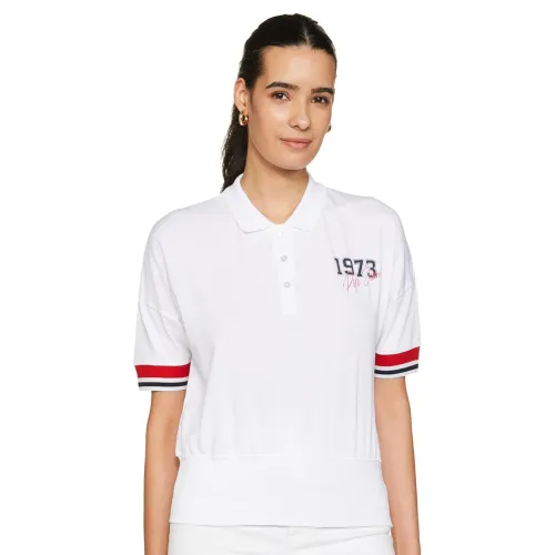 Image of Pepe Jeans Women's Printed Regular Fit T-Shirt