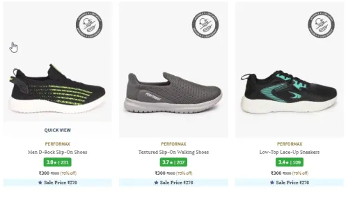 Image of PERFORMAX Men D-Rock Slip-On Shoes Starting At @₹300