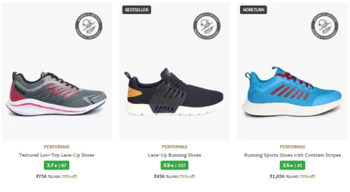 Image of Performax Brand Men's Sneakers & Sports Shoes @ Flat 70% Discount
