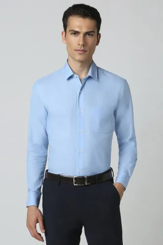 Image of PETER ENGLAND Men Regular Collar Formal Shirt