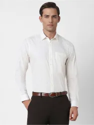 PETER ENGLAND Men Slim Fit Printed Spread Collar Casual Shirt