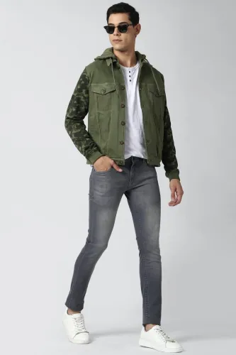 Image of PETER ENGLAND Men Solid Casual Jacket