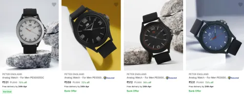 Image of PETER ENGLAND Men's watch starting @ ₹531