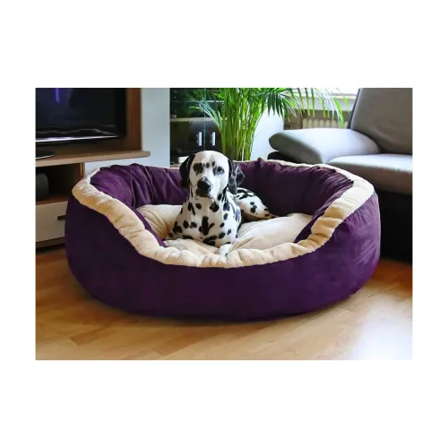 Image of Petslover Polyester Filled Dual Colour Bed
