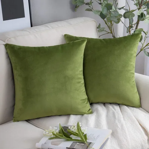 Image of Phantoscope Velvet Decorative Throw Pillow Covers 24 x 24 inches (pack of 2)