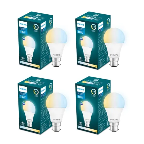 Image of PHILIPS 10-watt LED Bulb 3 Colors in 1 LED Bulb Scene Switch Bulb for Home & Decoration 